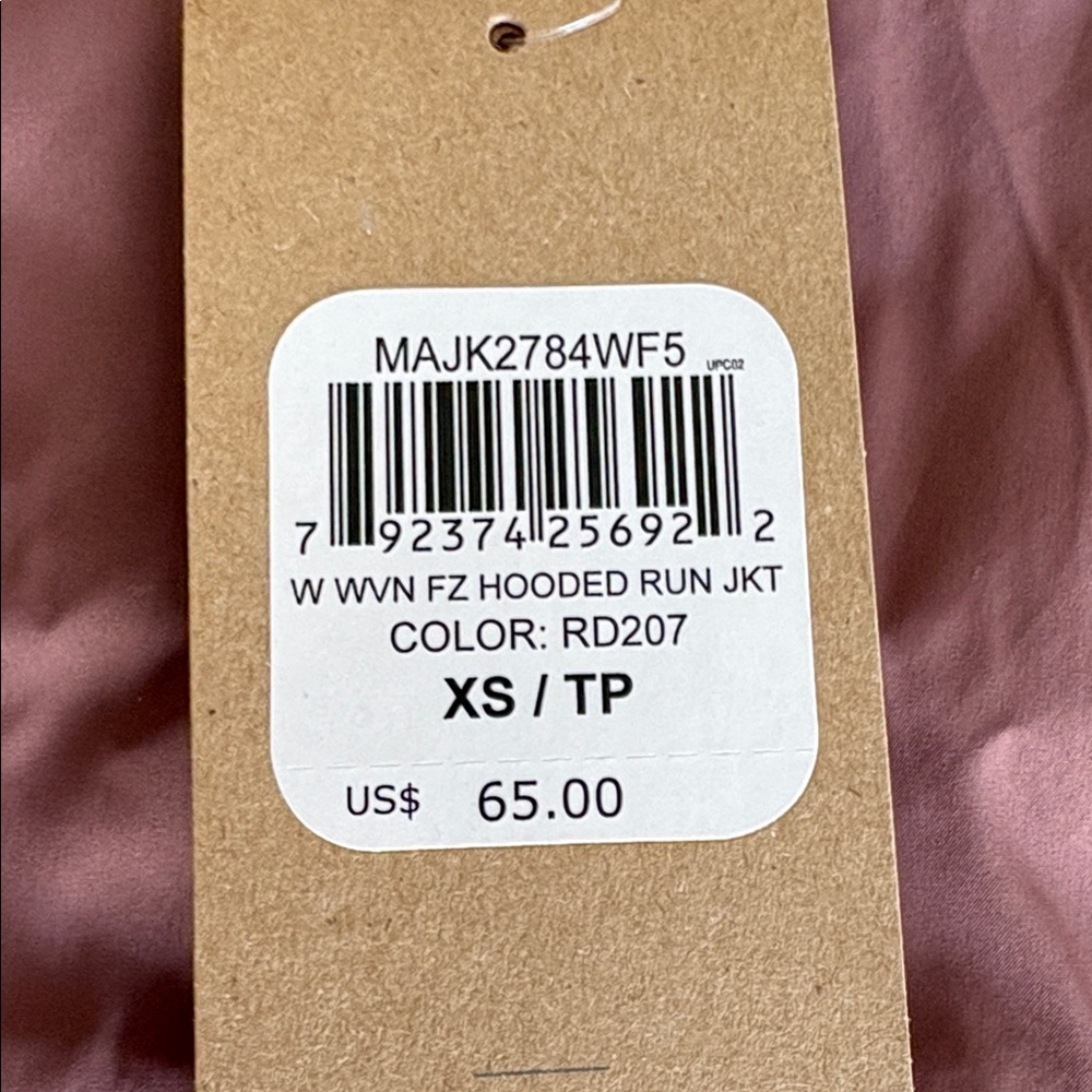 Asics Woven FZ Hooded Run Jacket XS NWT - Picture 7 of 11